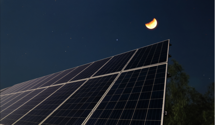 Como a energia solar funciona a noite?